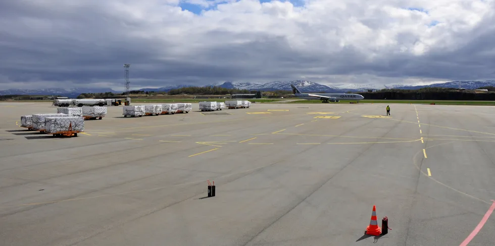 I en periode fløy lakseflyet fra Qatar Airways fra Bodø.