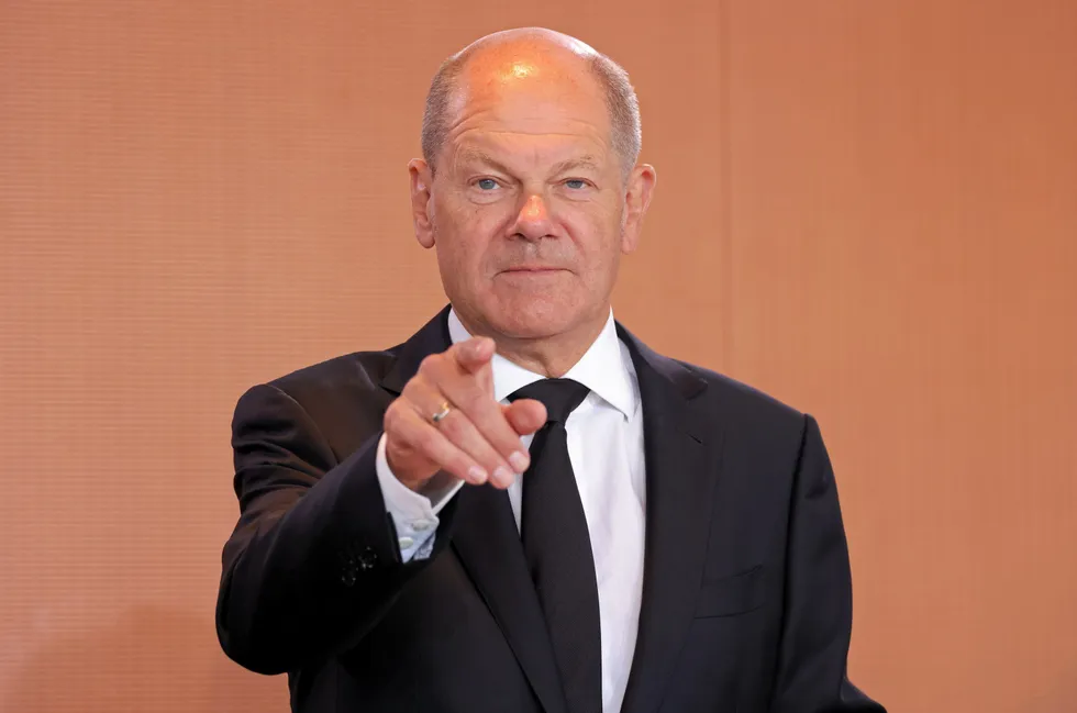 German chancellor Olaf Scholz.