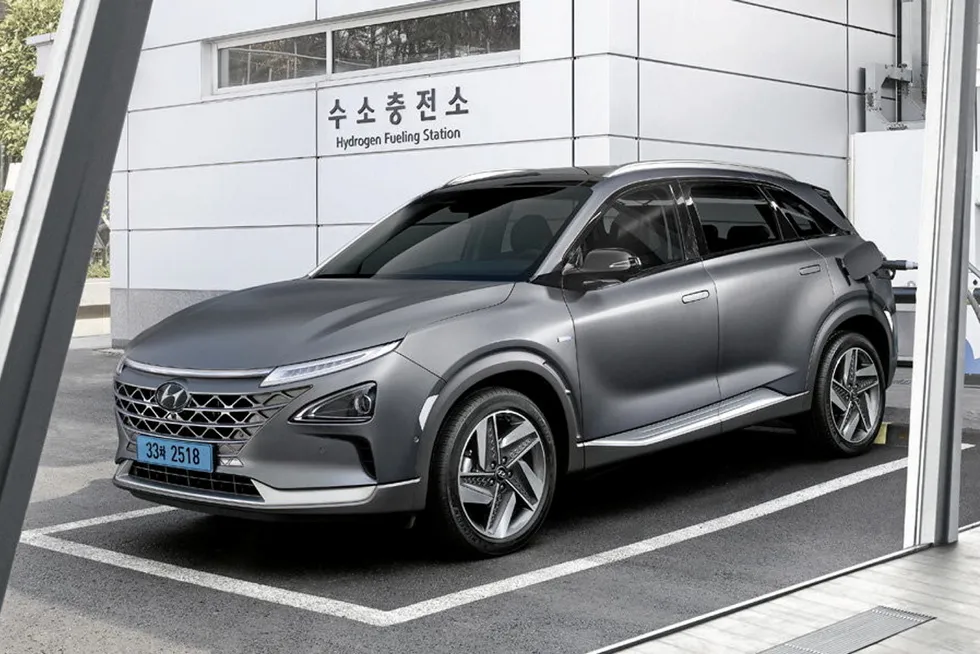 A Hyundai Nexo FCEV in South Korea.