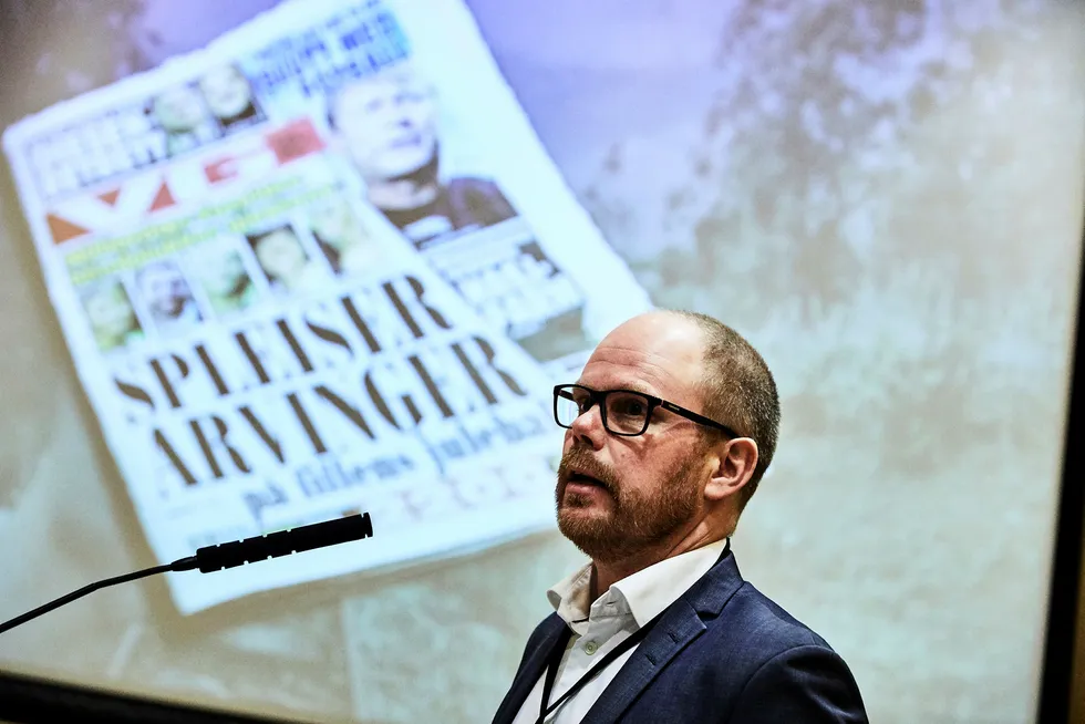 Ansvarlig redaktør Gard Steiro i VG har ikke klart å stoppe papiravisens fall, men kan glede seg over de digitale tallene.