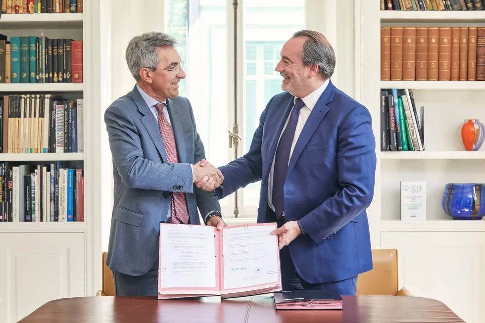 Federico Zardi, CEO of Casale (left) and Olivier Mussat, CEO of Atome (right).