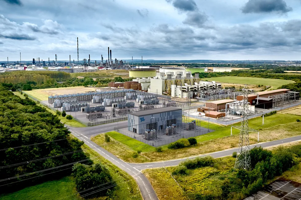 A computer-generated image of the Humber H2ub Green project in the UK