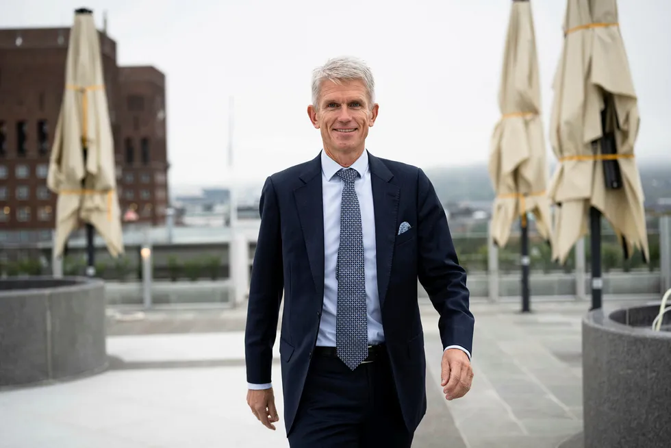 Christian Jomaas og Pareto Securities er i sving med å legge siste hånd på verket før meglerhusets årlige energikonferanse sparkes i gang onsdag. Den er mer grønn enn noen gang tidligere.