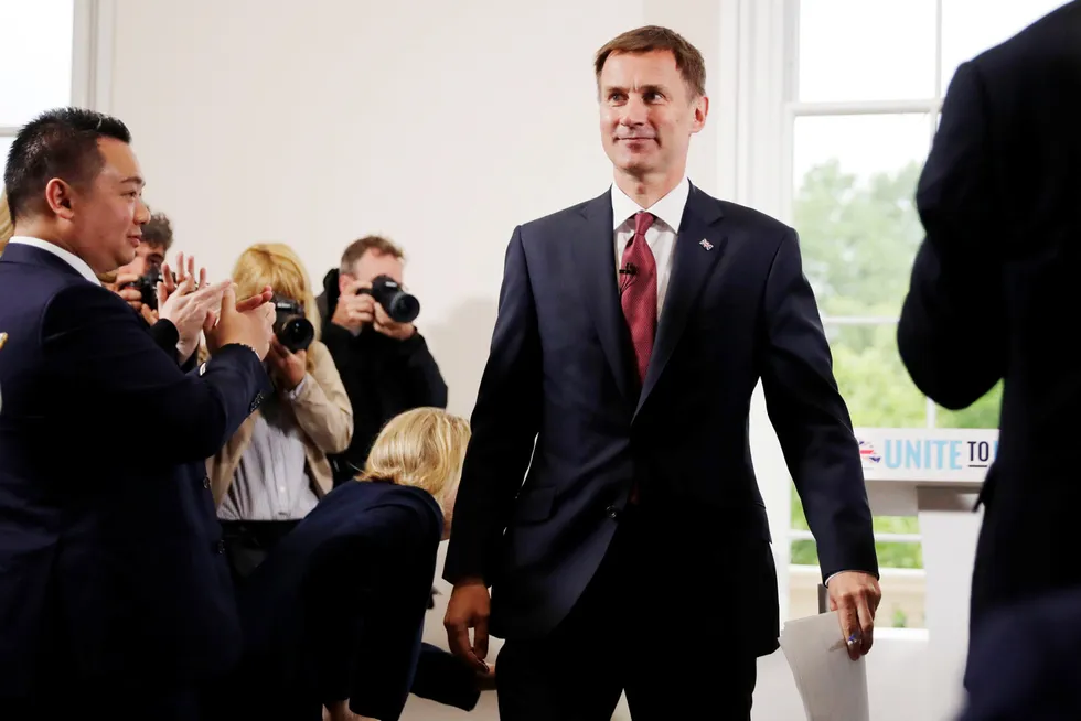 Mann med en plan. Finansminister Jeremy Hunt vil frigjøre britisk finansnæring fra EUs åk.