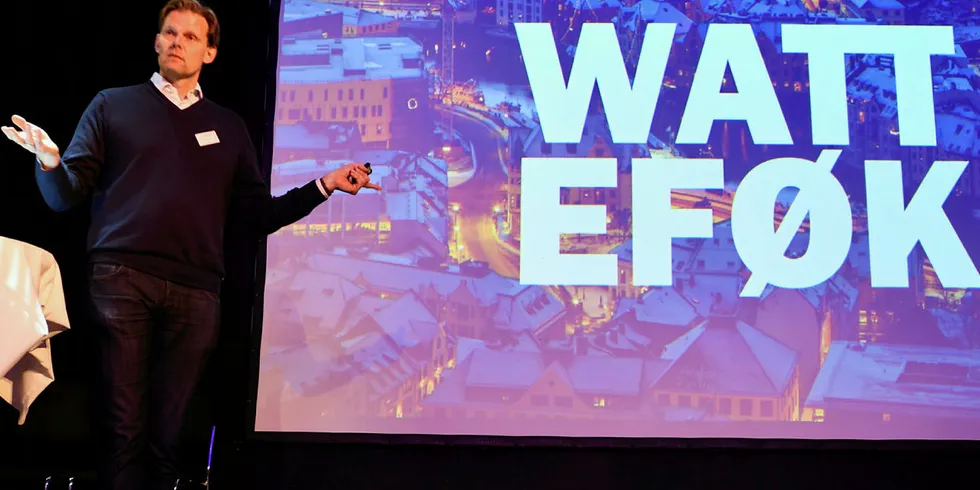 Effektøkonomisering: Trygve Mellvang-Berg sier at watt er viktigere enn wattimer, og lanserer begrepet eføk på konferanse i Oslo.