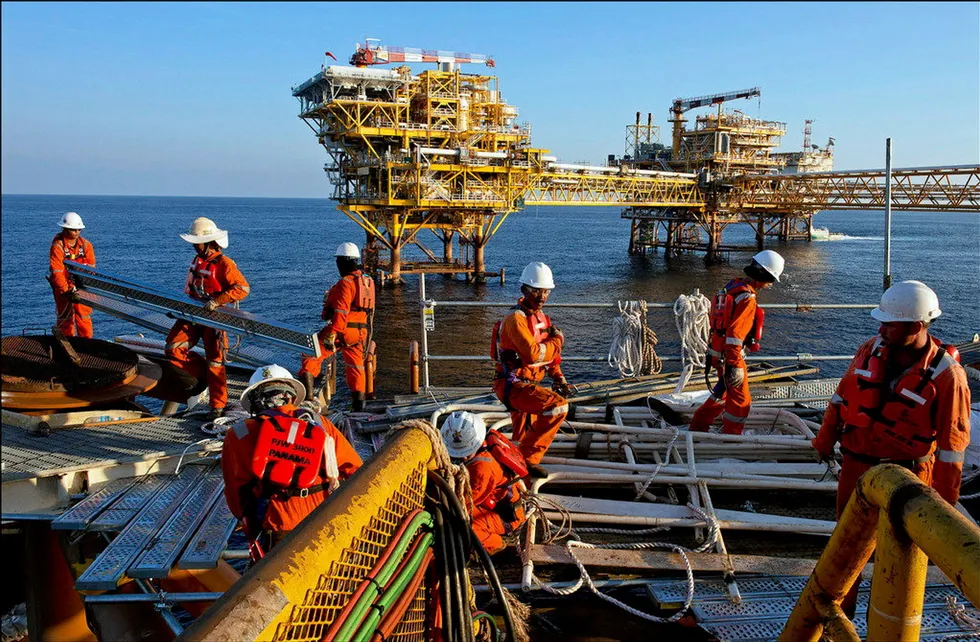 Key asset: the Yadana platform offshore Myanmar