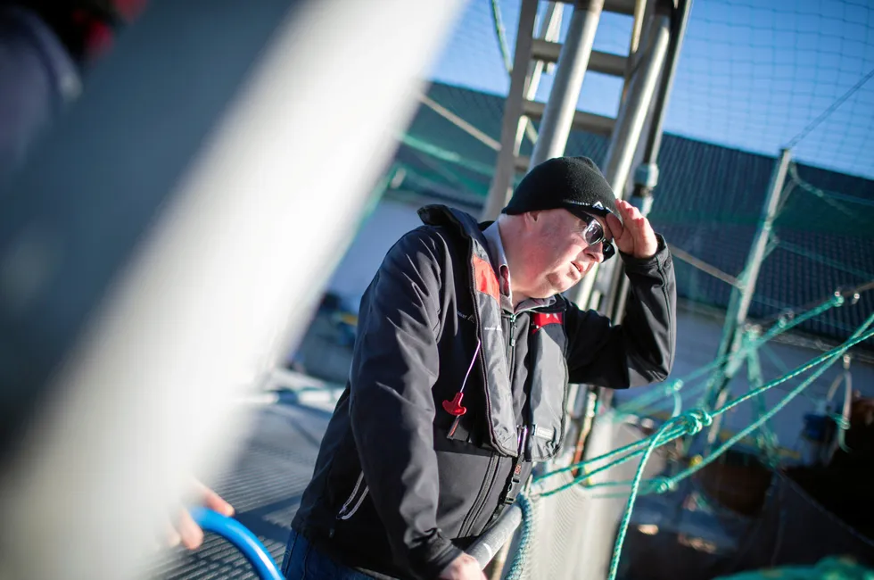 Tysnes, 13. oktober 2016: Lakse-kakse: Gerhard Meidell Alsaker titulerer seg «Salmonowner» og er snart god for en milliard. Foto: Eivind Senneset, Dagens Næringsliv