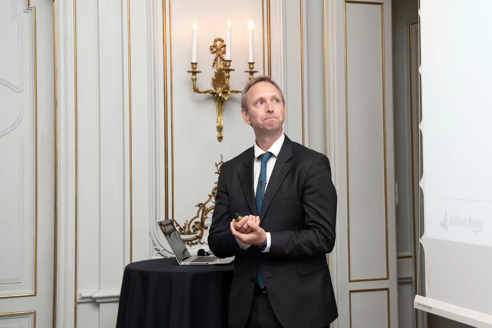 Det er ikke første gang Bengt Jonassen, aksjestrateg i ABG Sundal Collier, er invitert til Alfred Bergs seminarer. Her fra 2019.