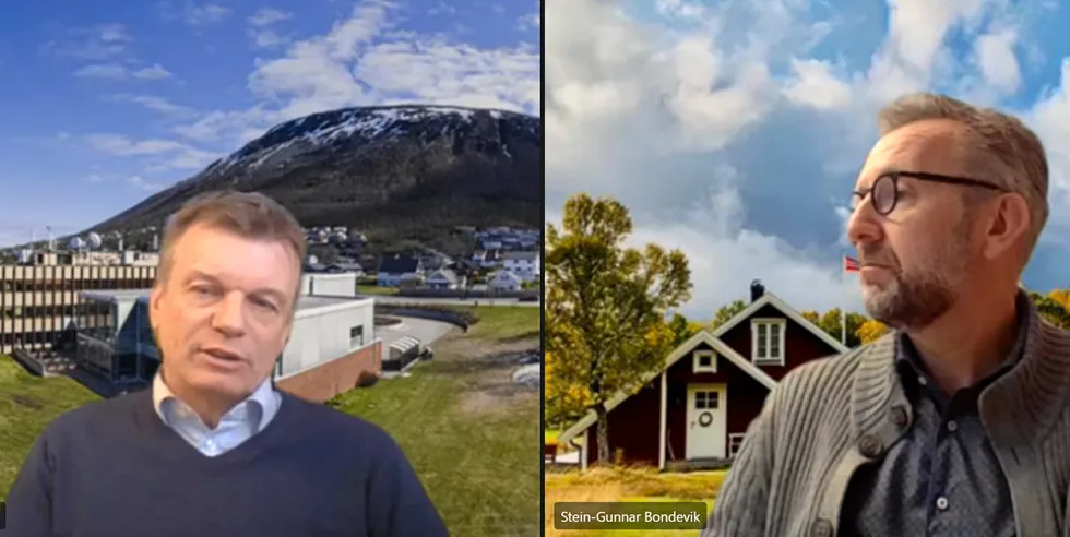 Konsernsjef Semming Semmingsen oi Troms Kraft, kunne på en digital pressekonferanse torsdag presentere rekordhøye tall fra konsernet hva gjelder resultat og utbytte for 2020.