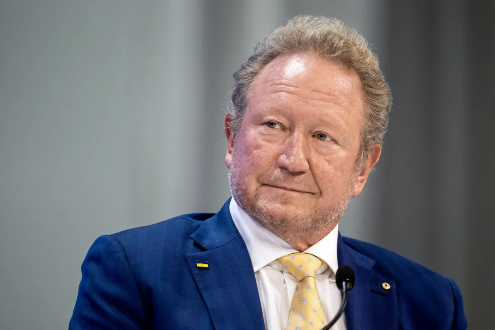 Fortescue’s chairman, billionaire Andrew Forrest.