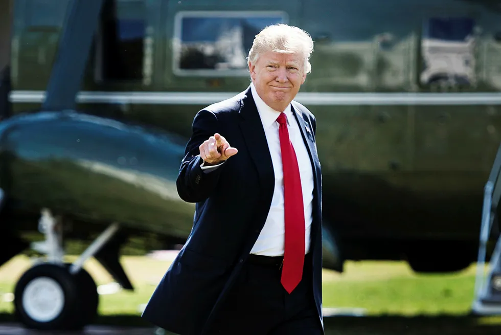 President Donald Trump, her fotografert i forrige uke. Foto: BRENDAN SMIALOWSKI/AFP/NTB scanpix