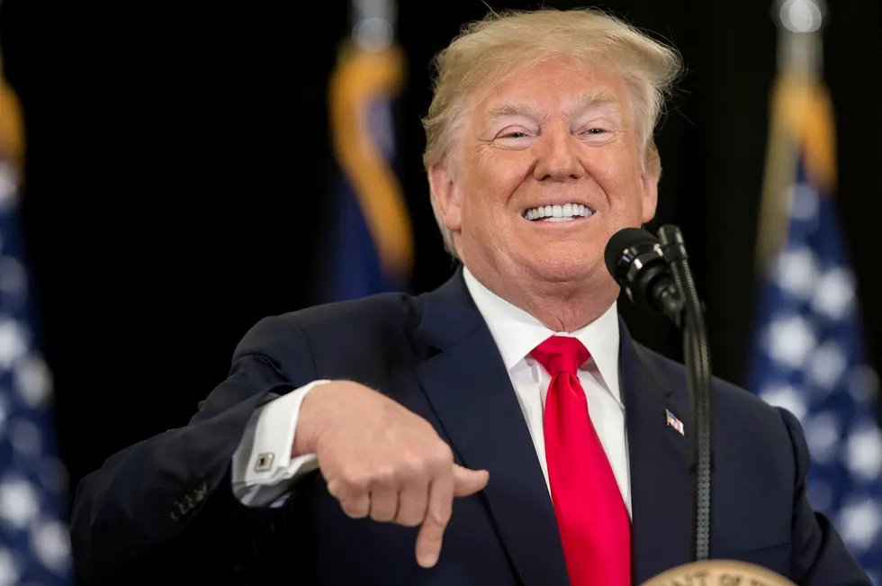 President Donald Trump «krever» at justisdepartementet gransker hvorvidt hans valgkampapparat ble «infiltrert eller overvåket» av politiske årsaker. Foto: Saul Loeb/AFP photo/NTB Scanpix