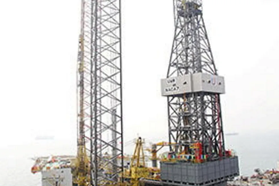 Happier times: the jack-up Naga 7 had safely operated offshore Southeast Asia for years prior to this week's sinking