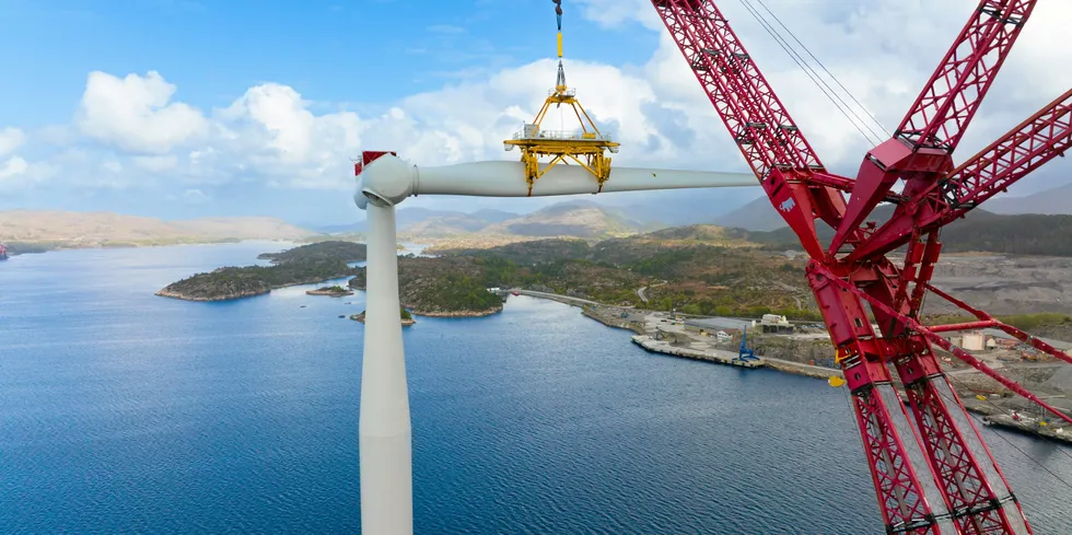 The Hywind Tampen floating wind project takes shape.