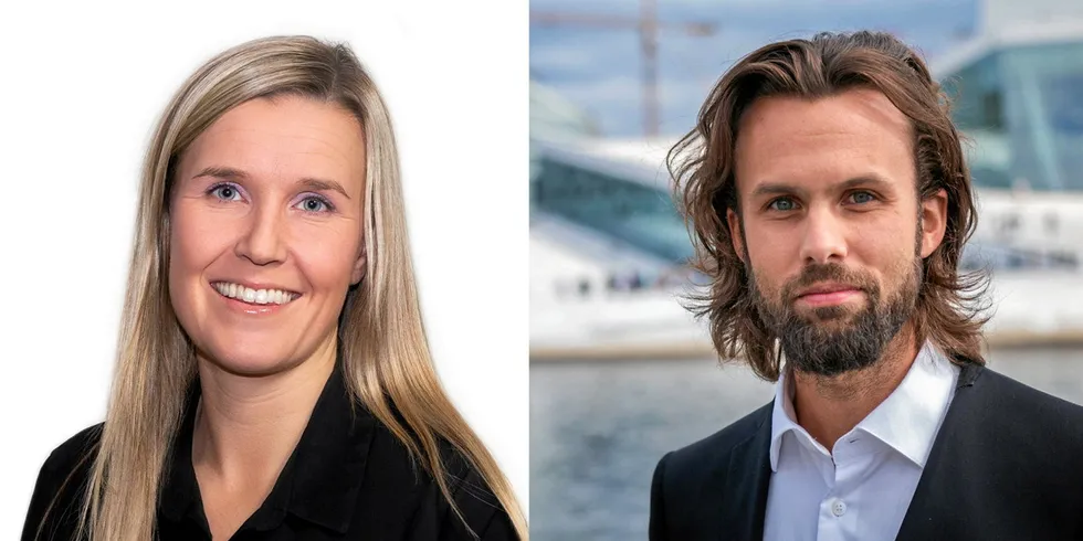 . Linda Ørstavik Öberg i Huseiernes Landsforbund og Thomas Iversen i Forbrukerrådet.