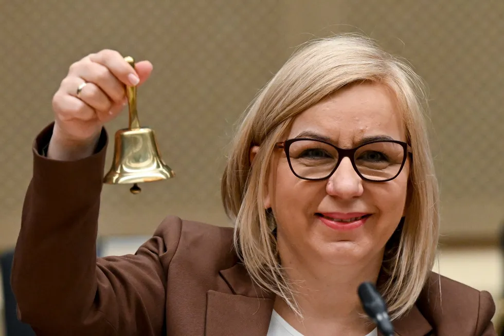 Paulina Henning-Kloska, Poland's minister for climate and environment and the current president of the European Council's energy ministers' forum