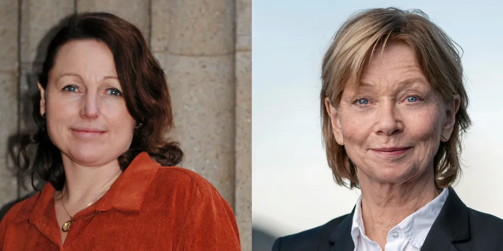 Førsteamanuensis Katrine Broch Hauge ved Nordisk institutt for sjørett og partner og advokat Kristin Bjella i Advokatfirmaet Hjort.