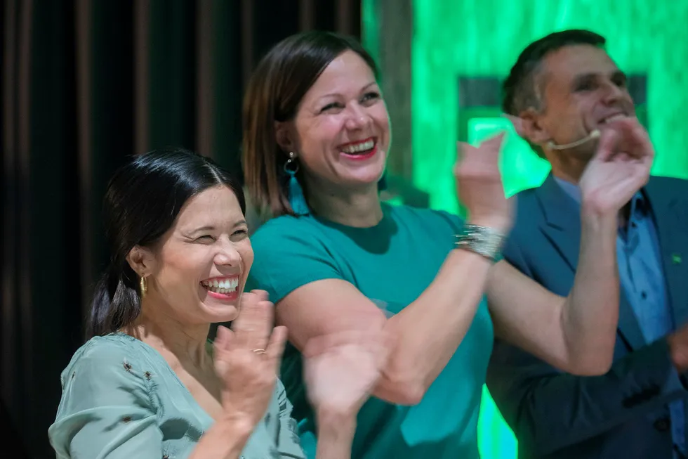 Oslobyrådene Lan Marie Nguyen Berg, Hanna Elise Marcussen jubler etter brakvalg, og gjør seg klar til forhandlinger om Oslos fremtid.