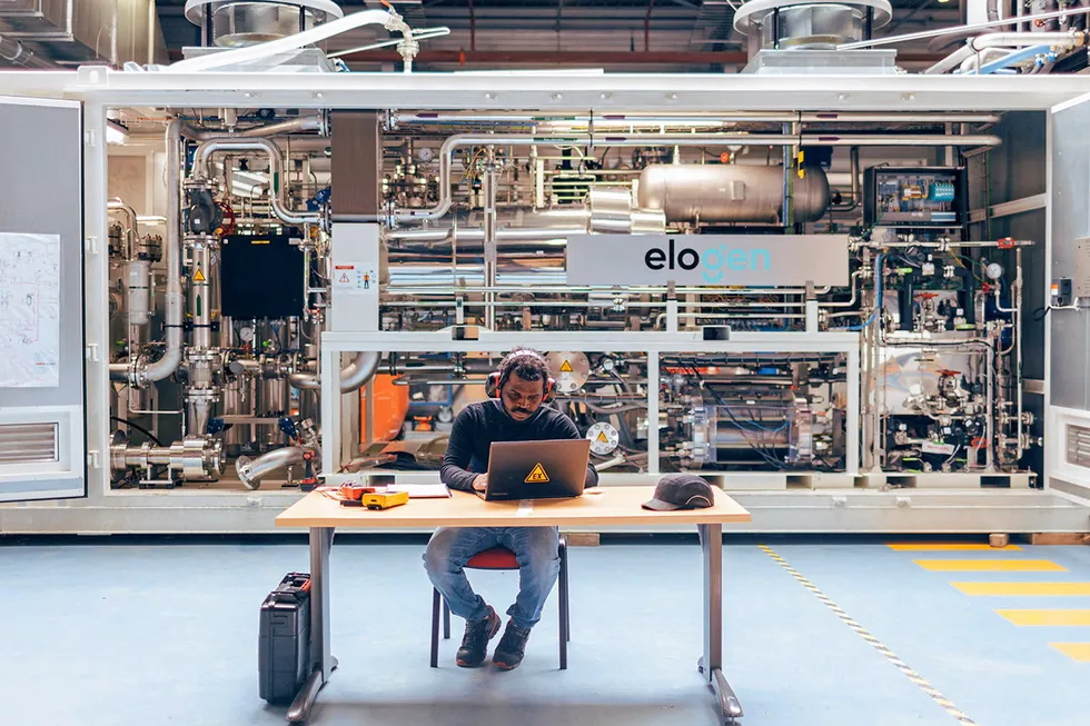 Elogen equipment in the company's laboratory near Paris.