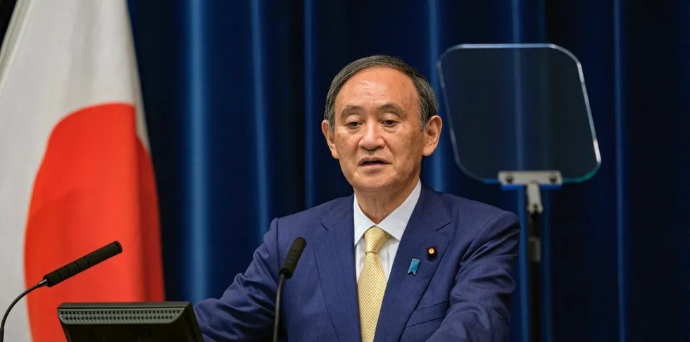 Japan's Prime Minister Yoshihide Suga.