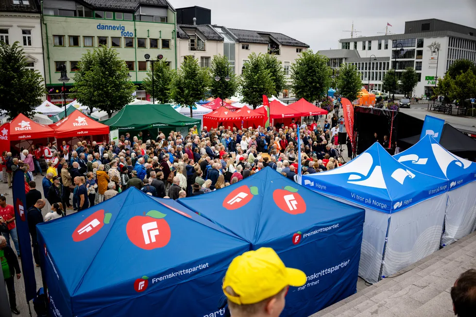 Valgkamp under Arendalsuka