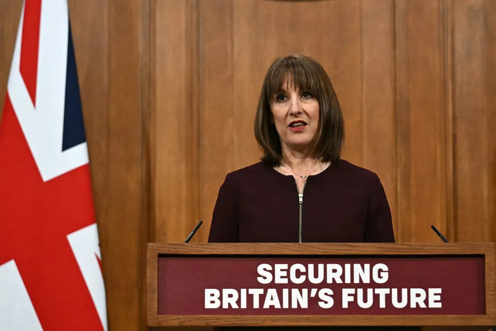UK chancellor of the exchequer Rachel Reeves