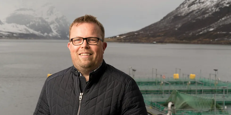 Håvard Høgstad er daglig leder i Arnøy Laks. Pressefoto (arkiv)