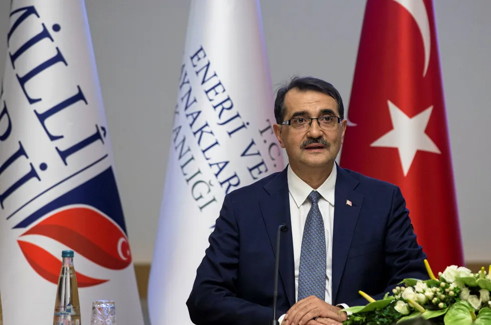 Turkish energy minister Fatih Dönmez.