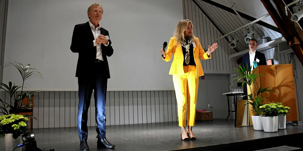 Distriktsenergi sin årskonferanse i Kragerø er avlyst på grunn av korona-viruset. Bildet er tatt på fjorårets konferanse i Rosendal der ordstyrer Eli Kari Gjengedal hadde kontrollen.