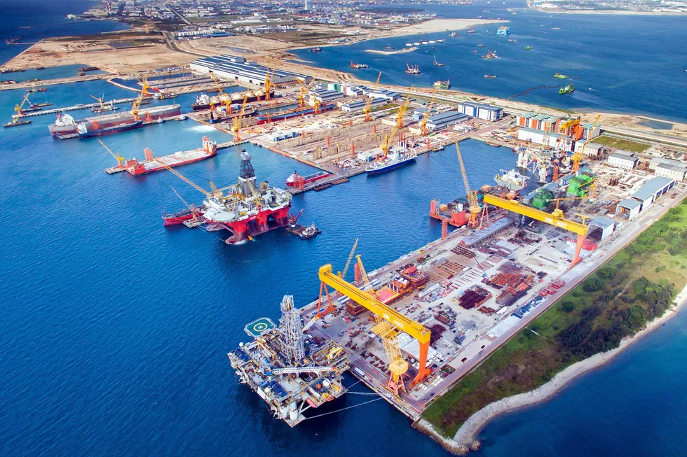 Flagship facility: SembCorp Marine's Tuas Boulevard yard in Singapore