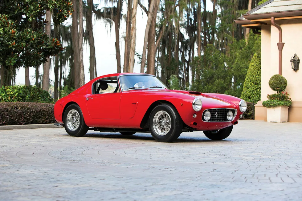 Denne Ferrari 250 GT SWB Berlinetta Competizione fra 1960 har en estimert pris på mellom 79 og 93 millioner kroner. Foto: Ravi Angard ©2017 Courtesy of RM Sotheby's