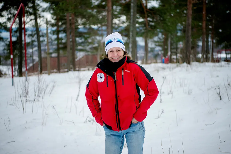 Løypesjef Hege Blichfeldt Sheriff i Skiforeningen anslår at 250.000 av Stor-Oslos befolkning går på ski hver vinter. Foto: Mikaela Berg