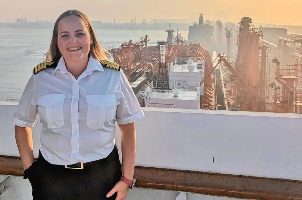 Lise Henriksen er Odfjells første kvinnelige kaptein i kjemikalieflåten.