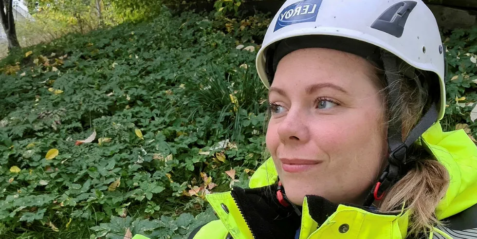 Margrét Baldursdóttir Alsvik (33) er biologisk driftstekniker i Lerøy Midt.