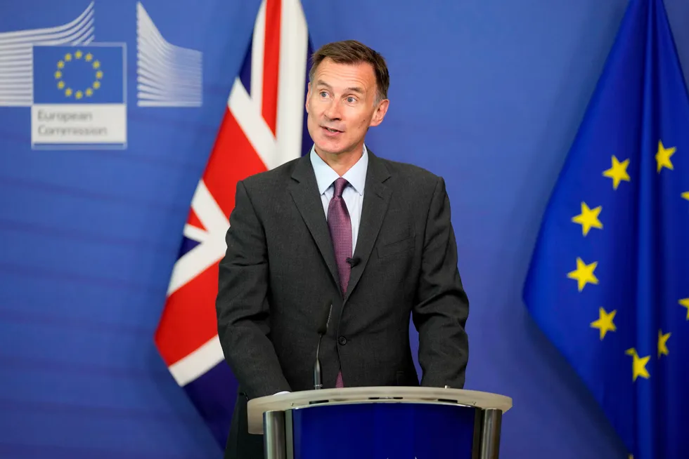 UK Chancellor of the Exchequer Jeremy Hunt.