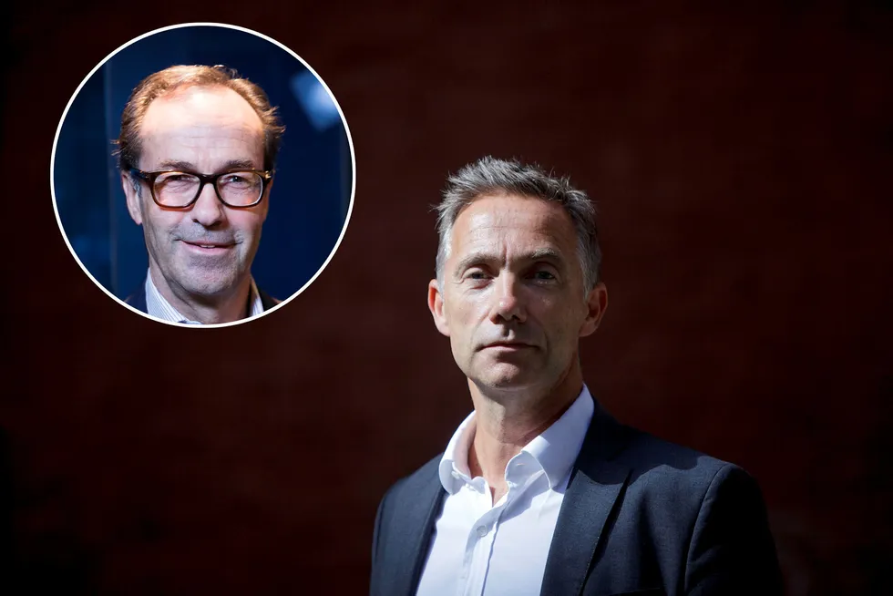 Frode Strand-Nielsen (innfelt) og Henrik Lisæth har gått fra å være nære medarbeidere til å skulle møte hverandre i retten.
