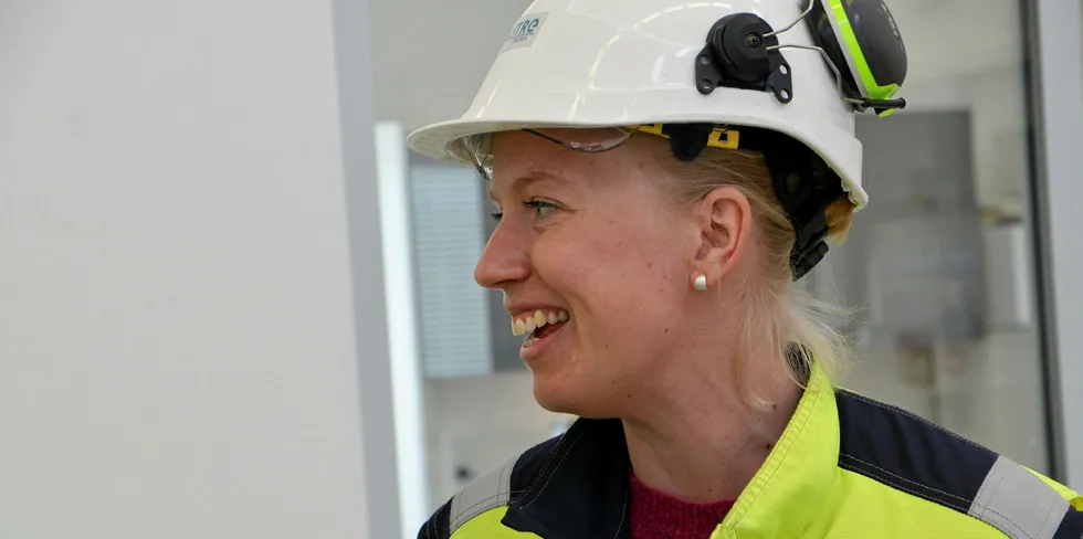 LIKER ACTION: Den nye kraftverksjefen i Glitre Energi liker seg godt ute på anleggene.
