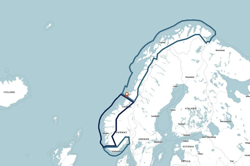 Kartet viser hvor Osen kommune og de ulike PD-sonene er. Det mener ordføreren hindrer utvikling i kommunen.