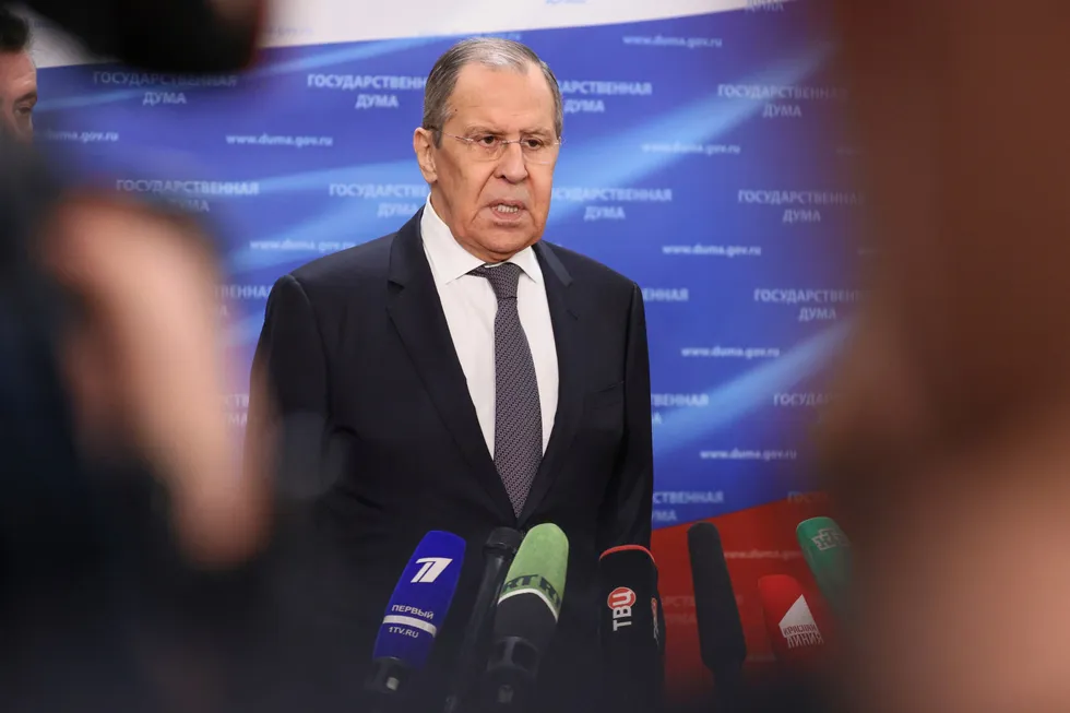 Russlands utenriksminister Sergej Lavrov.