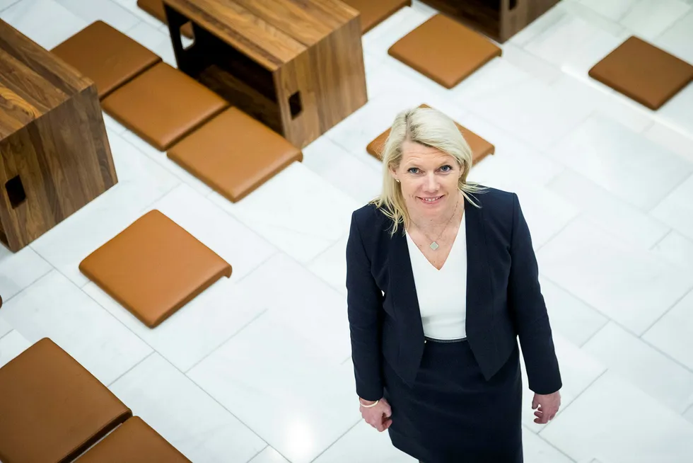 Finansdirektør Kjerstin Braathen i DNB. Foto: Gunnar Lier