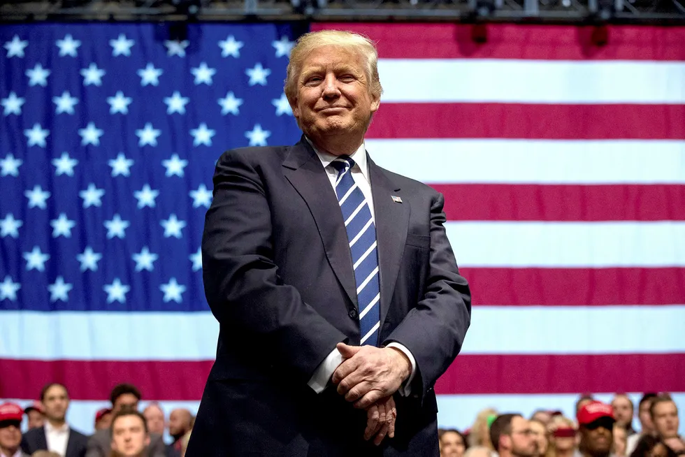Påtroppende president i USA, Donald Trump, kritiserer FN. Foto: Andrew Harnik/Ap/NTB scanpix