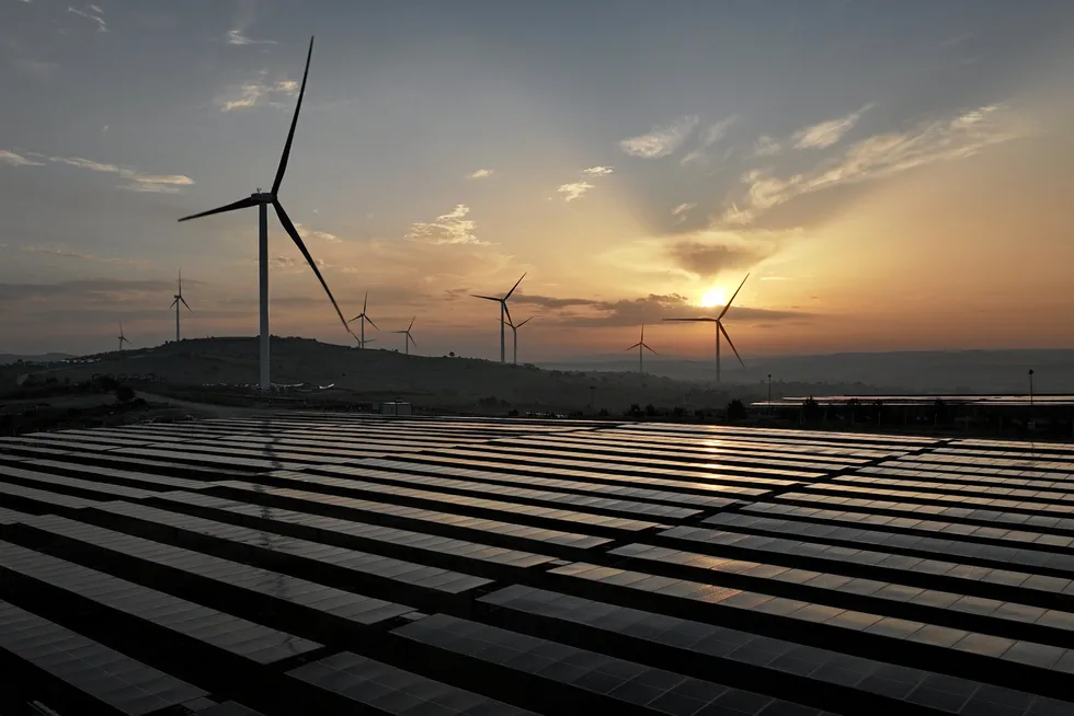 The Western Green Energy Hub would dwarf this wind-solar hybrid plant in Turkey.