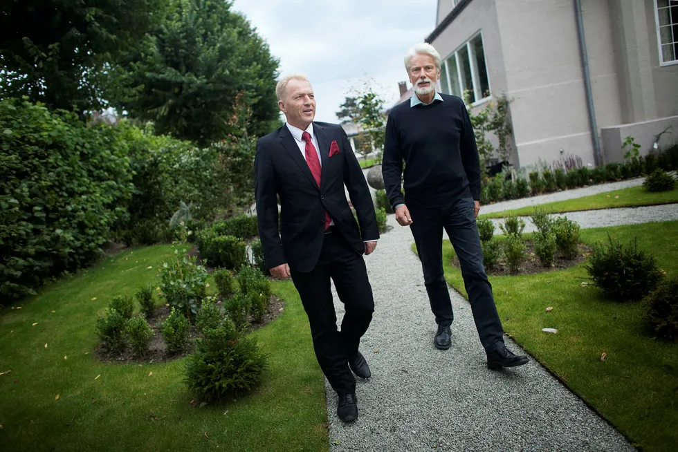Åge K. Westbø (til venstre) og Tor Dagfinn Veen.