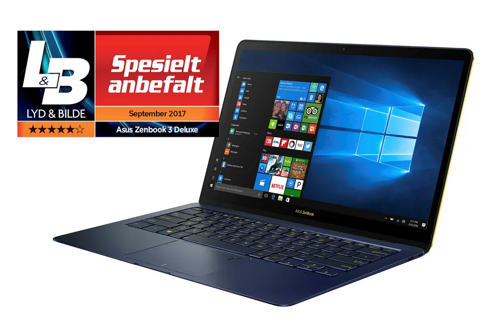 Asus Zenbook 3 Deluxe er både liten, lett og kraftig - og den varer hele dagen. Men slikt koster. Foto: Asus