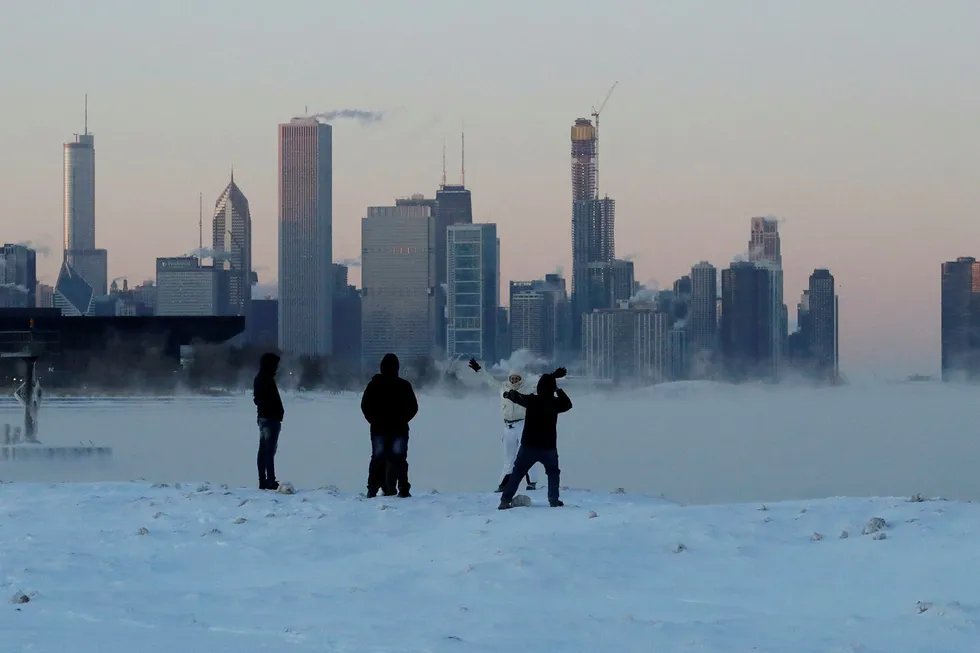 Chicago har hatt temperaturer helt nede i 30 minusgrader.