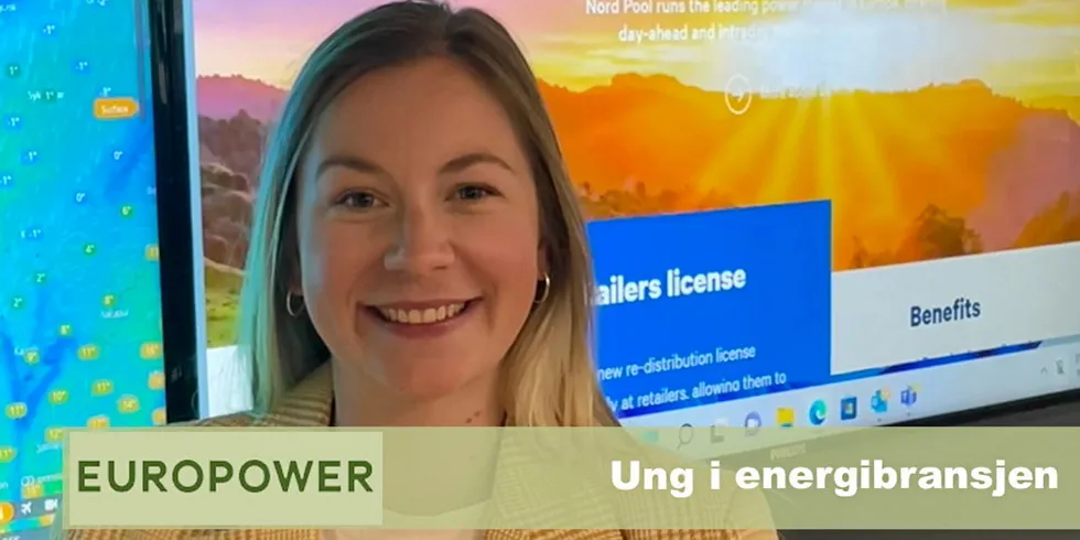 Ida Ødegård jobber som markedsoperatør for day-ahead-markedet i Nord Pool.