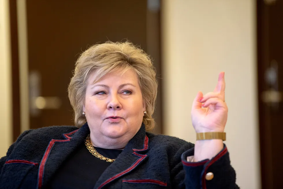 Statsminister Erna Solberg.