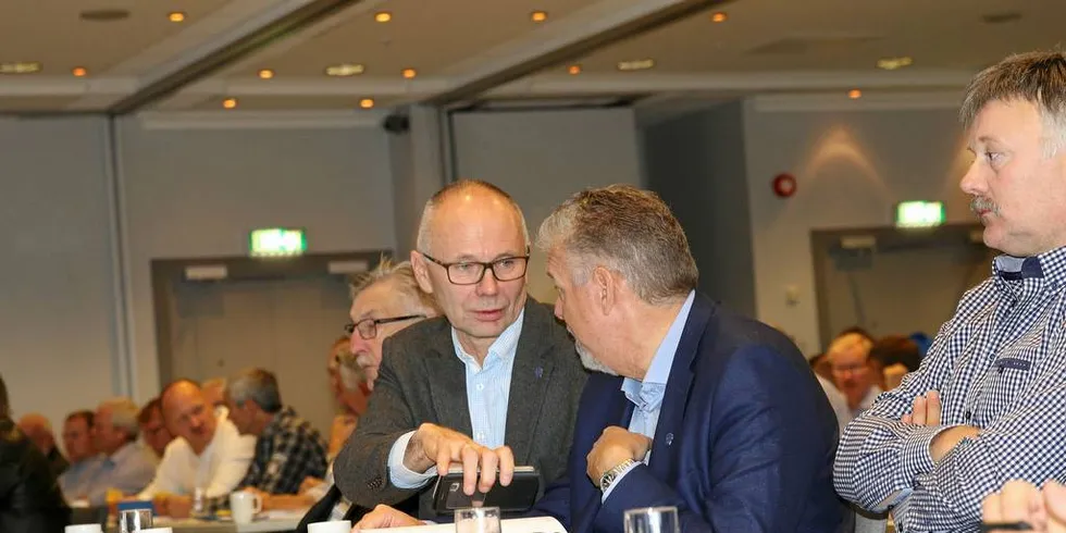 IKKE GEHØR: Kjell Ingebrigtsen og Otto Gregussen i Norges Fiskarlag fikk ikke gehør for å endre leieskipper reglene. Nå håper de på nye regler i 2019.Foto: Arne Fenstad