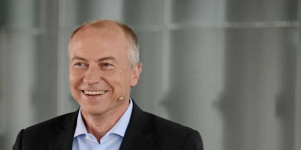 Christian Rynning-Tønnesen er konsernsjef i Statkraft. Her er han avbildet under Statkraftkonferansen 2022.