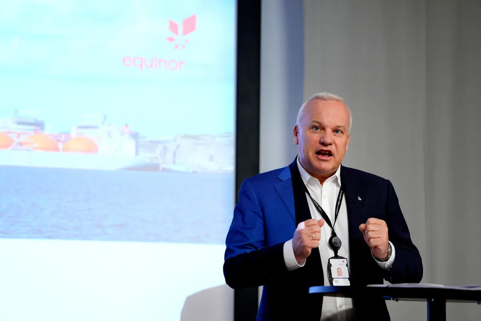 Big decision: Equinor chief executive Anders Opedal.